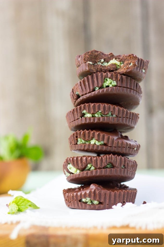 Cool Mint Chocolate Cups 9 Peppermint Patty Dessert Cups