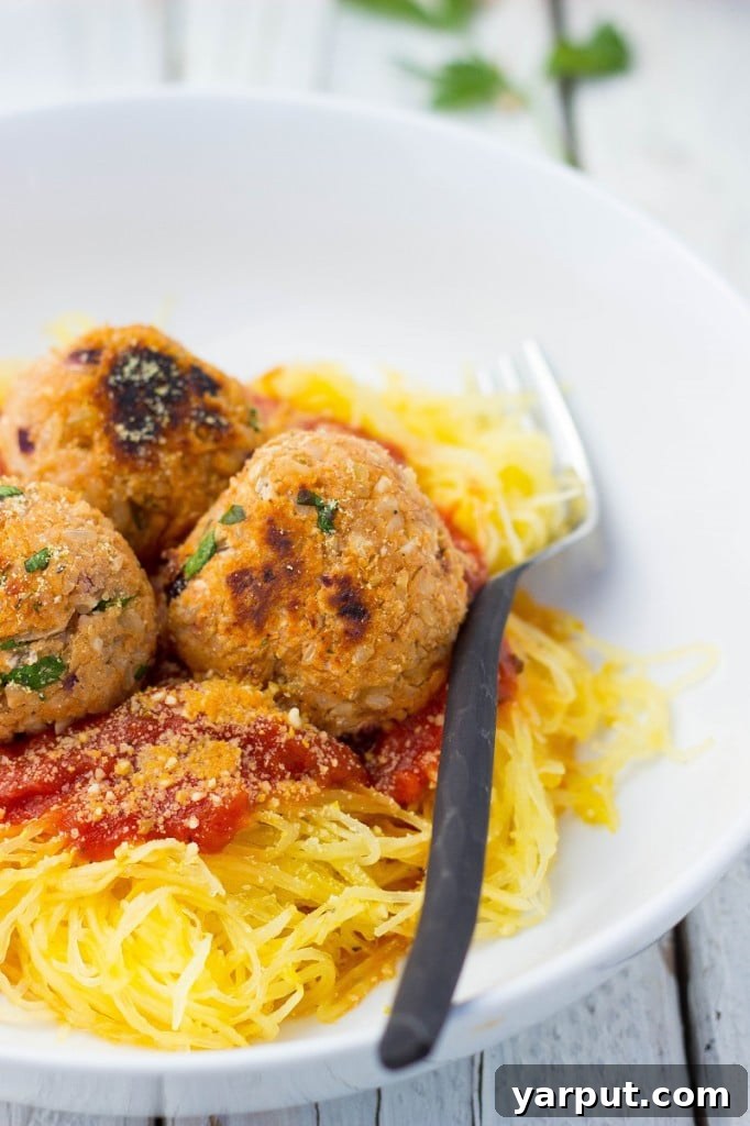 Spaghetti Squash with Savory Garden Meatballs 5 Vegetarian Meatballs with Spaghetti Squash-0261