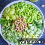 The Greenest Chopped Salad in a bowl.