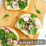 Fresh Spring Toasts with Hummus