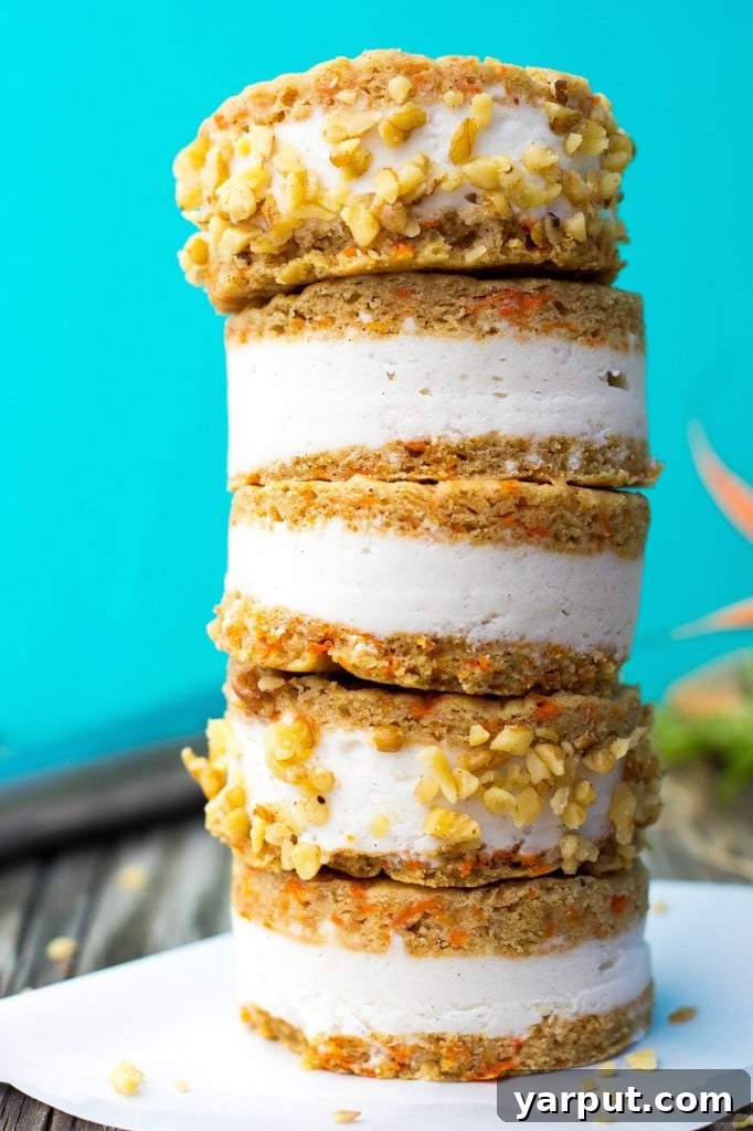 Vegan Gluten Free Carrot Cake Ice Cream Sandwiches 11 Carrot Cake Ice Cream Sandwiches {gluten free & vegan}-3345