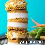 Carrot Cake Ice Cream Sandwiches {gluten free & vegan}