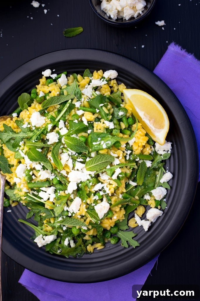 Vibrant Spring Orzo Salad with Asparagus and Peas 3 Spring Orzo Salad with Peas and Asparagus Recipe Detail