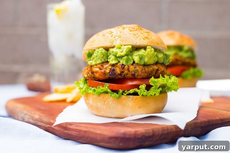 Zesty Sweet Potato Green Chili Burgers 10 Overview of Green Chili and Sweet Potato Veggie Burgers meal