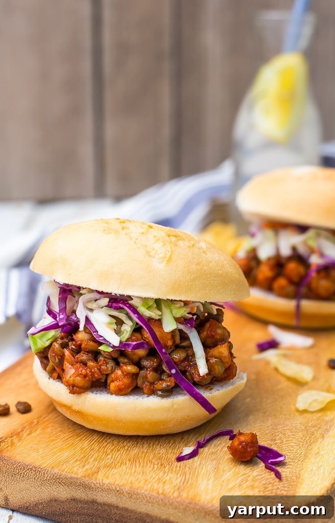 Plant-Based Lentil and Chickpea Sloppy Joes 8 Vegetarian Sloppy Joes with Lentils and Chickpeas - Delicious Plate