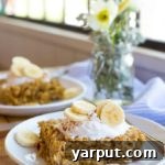 Peanut Butter and Banana Baked Oatmeal