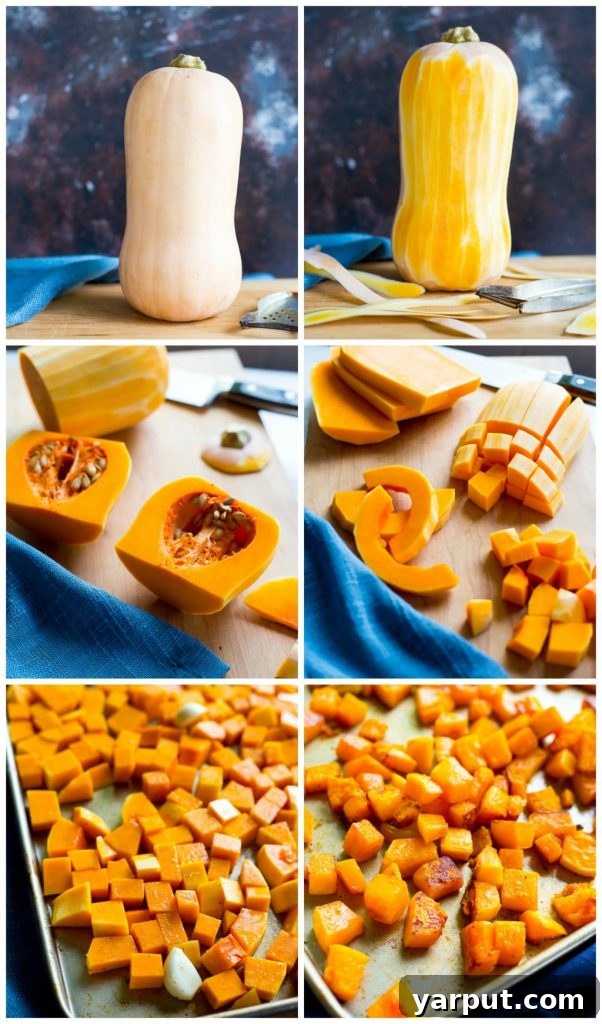 Vegan Butternut Squash Mac N' Cheese with Crispy Sage Breadcrumbs Preparation Steps