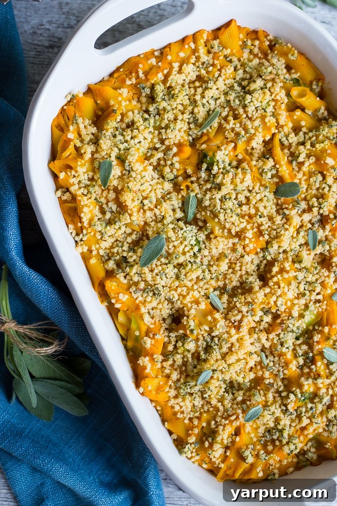 Vegan Butternut Squash Mac N Cheese with Crispy Sage Breadcrumbs-8356