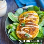 Butternut Squash Falafel with Maple Tahini Sauce