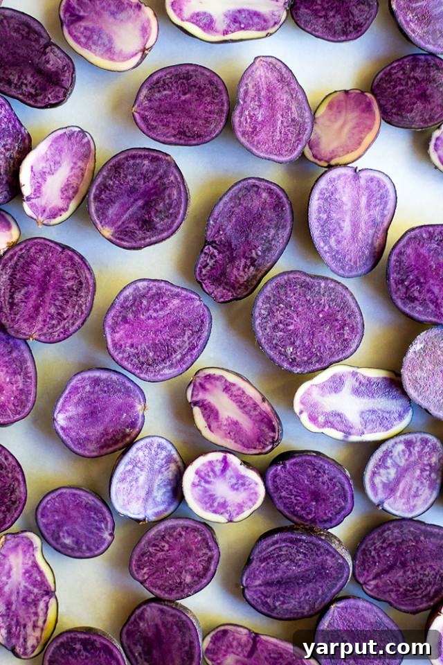 Lemon Dijon Thyme Roasted Purple Potatoes 3 Steps for making Roasted Purple Potatoes with Lemon Dijon & Thyme Dressing