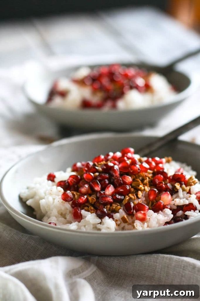 Vibrant Pomegranate seeds, a symbol of abundance and fertility for the New Year