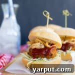 Delicious BBQ Black Bean & Sweet Potato Sliders