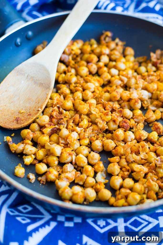 Zesty Chickpea Taco Salad with Creamy Avocado Ranch 3 Up-close shot of Chickpea Taco Salad ingredients