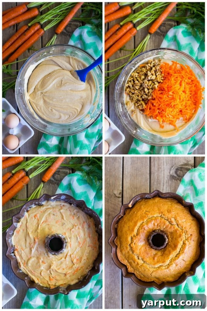 Closeup of Gluten-Free Carrot Pound Cake, showing off its rich texture before icing.