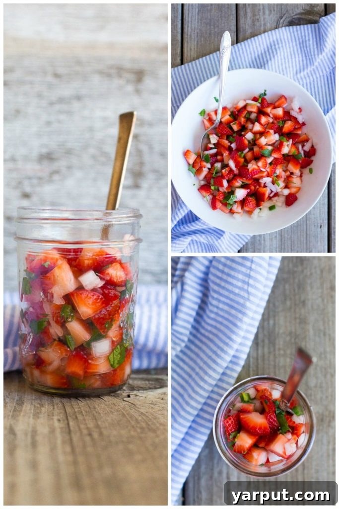 Strawberry Salsa Black Bean and Avocado Tostadas 3 Spring's Bounty: Fresh Strawberries and Blooms