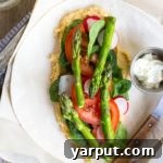 Hummus Wraps with Spring Vegetables and Herbed Mayo