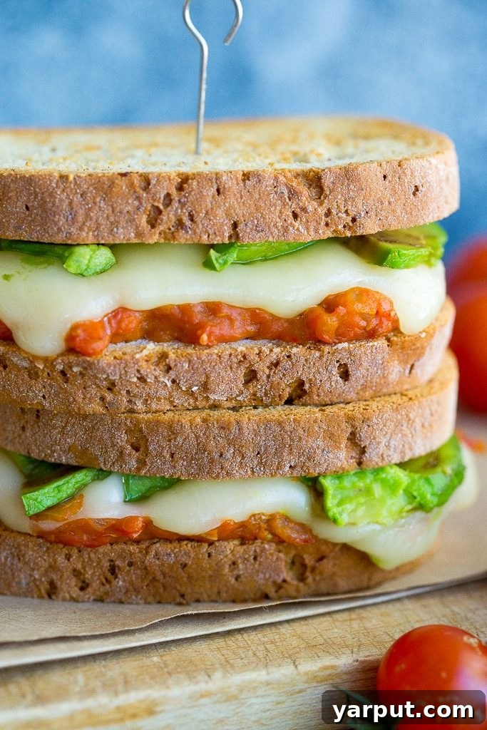 Sweet & Savory Avocado Grilled Cheese with Cherry Tomato Jam 2 This Grilled Cheese with Cherry Tomato Jam & Avocado is so flavorful and delicious! It's the perfect grown up grilled cheese for the summer! {gluten free}