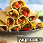 Baked Fajita Taquitos