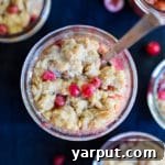 Apple Cranberry Pomegranate Crisps with Brown Sugar Teff Streusel