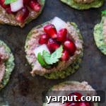 Kale Crackers with Black Bean Hummus and Pomegranate Salsa