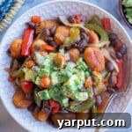 Fiesta Gnocchi Skillet with Fresh Avocado Salsa 8 Fajita Gnocchi Skillet with Avocado Salsa