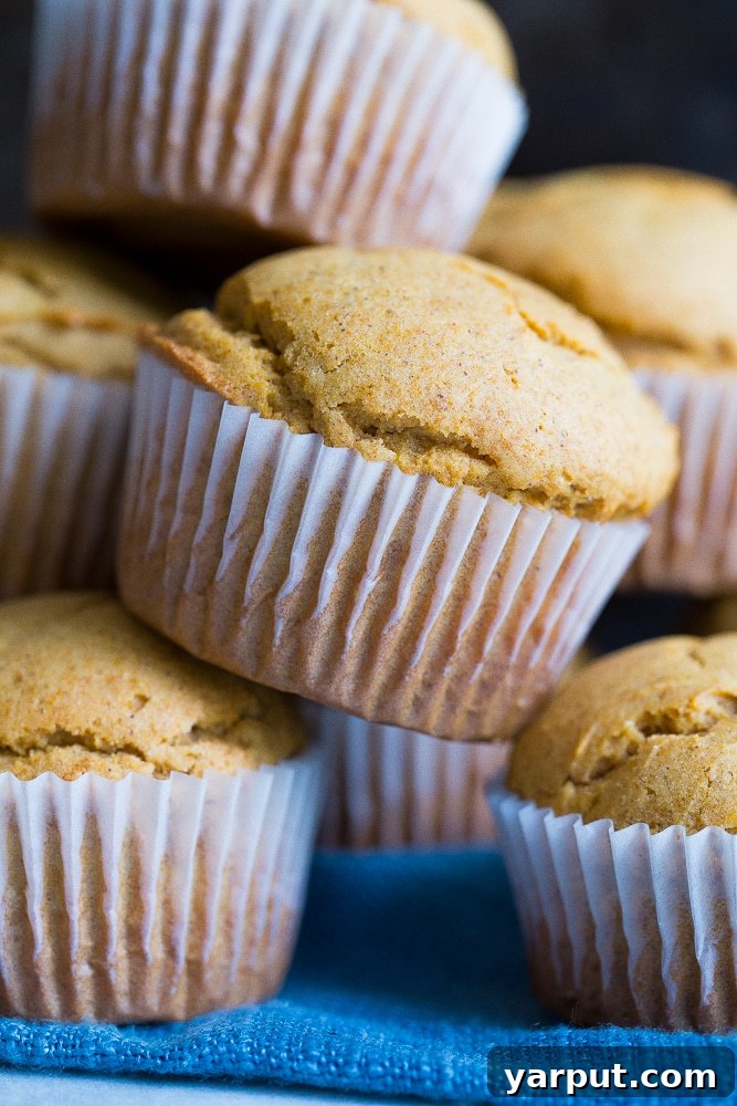 Close-up of a sweet potato muffin