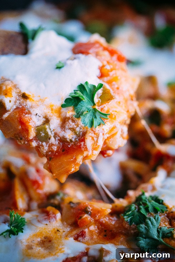 Quick and Healthy Skillet Lasagna 4 One pan pasta with spinach and cheese