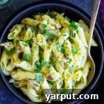 Roasted Cauliflower Pasta with Lemon Chimichurri