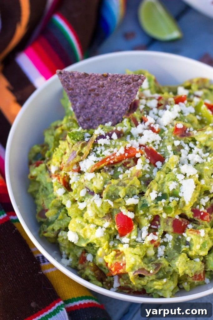 Guilt-Free Mexican Delights 22 Flavorful Fajita Guacamole, a perfect blend of creamy avocado and fajita spices.