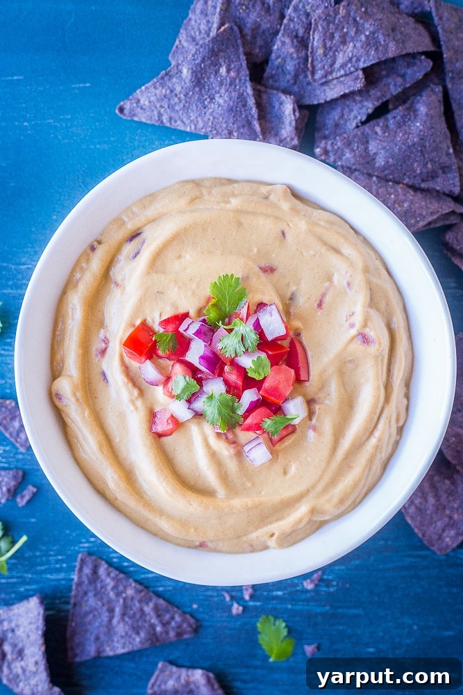 55 Refreshing & Healthy Summer Sides 36 Creamy Cauliflower Queso Dip, a healthier, cheesy dip alternative