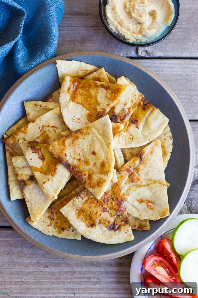 55 Refreshing & Healthy Summer Sides 39 Pan Fried Pita Bread, crispy and delicious for dipping