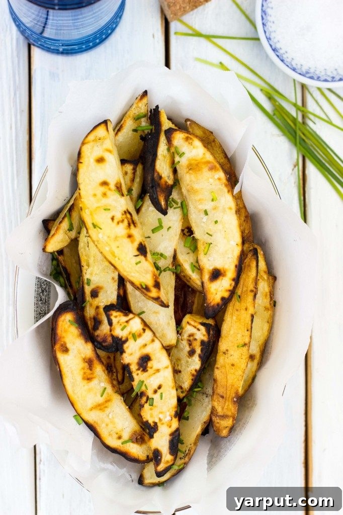 55 Refreshing & Healthy Summer Sides 53 Salt and Vinegar Grilled Potato Wedges, a flavorful BBQ potato side