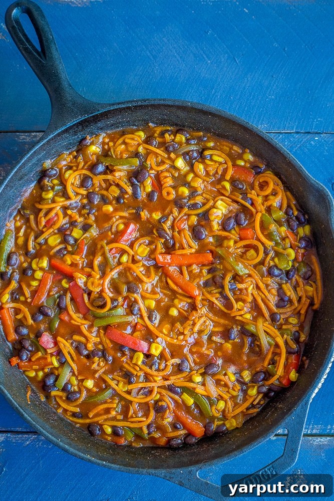 Sweet Potato Noodle Enchilada Bowls - These delicious bowls can be made as a quick and easy dinner or a meal prep lunch! Vegetarian/Vegan/Gluten Free/Dinner/Meal Prep