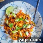 Spiralized Sweet Potato Enchilada Bowls