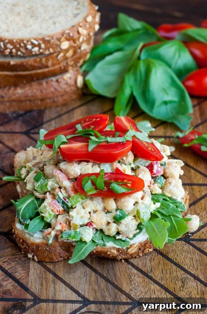 Fast & Fresh 30 No-Cook Meals 24 tomato-basil-smashed-chickpea-salad-sandwich-recipe-peas-and-crayons-0980