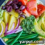 Avocado Nicoise Salad with Pesto