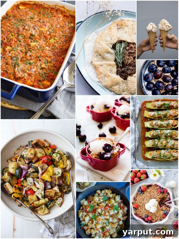 Crispy Golden Morning Potatoes 4 A beautiful collage of diverse seasonal recipes, including savory casseroles, elegant tarts, and delightful desserts, perfect for inspiration.