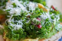 Kale and Avocado Toast with Lemon Vinaigrette