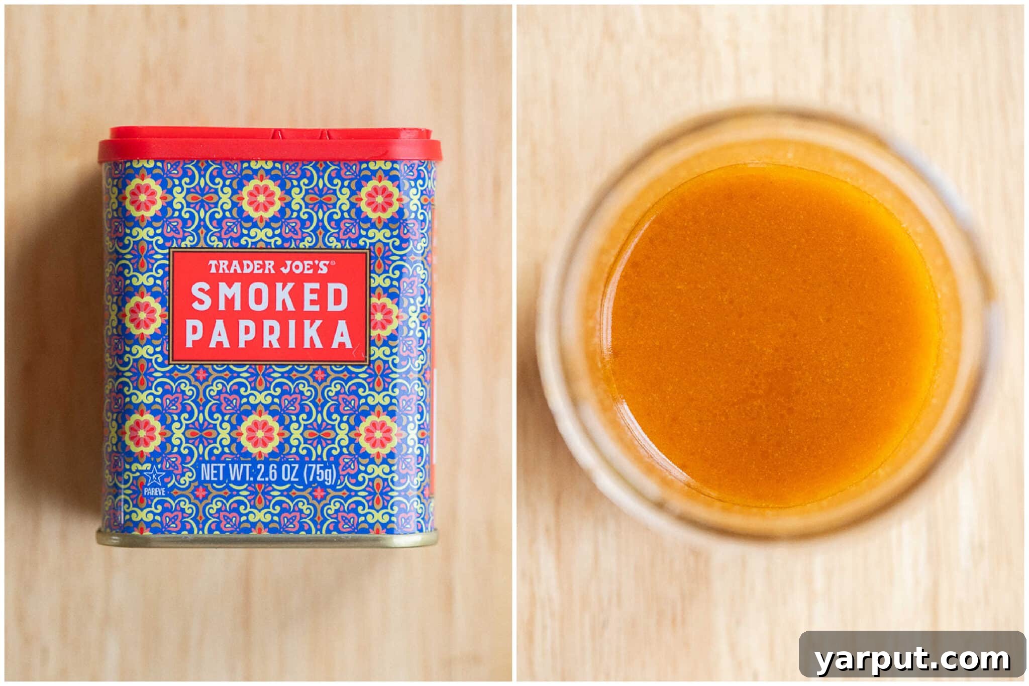 smoked paprika dressing in a jar
