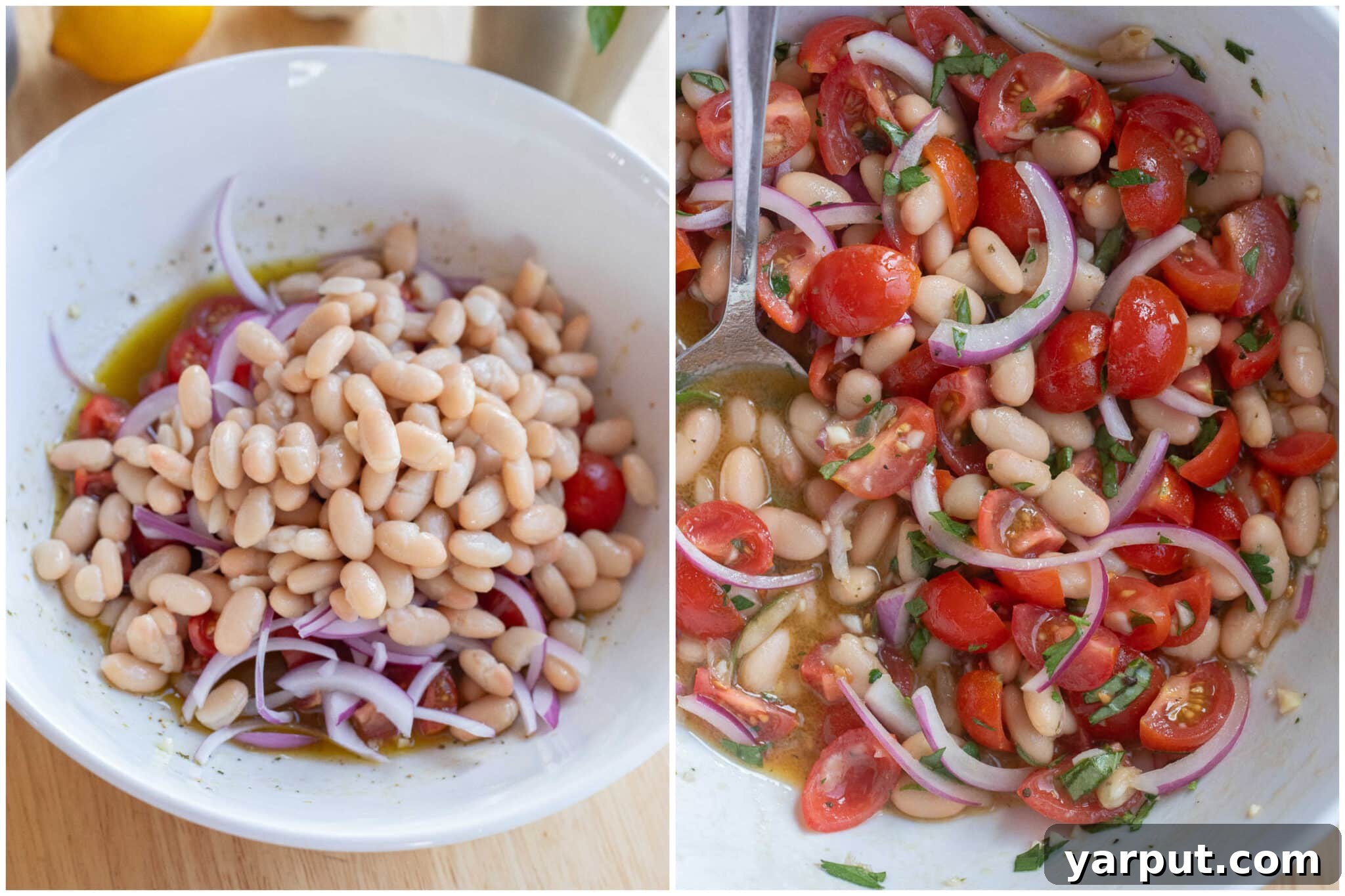 Cherry Tomato and White Bean Salad with Basil Vinaigrette 5 Salad ingredients