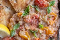 Creamy White Beans with Roasted Cherry Tomatoes